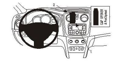 ProClip-Montagehalterung Dacia Lodgy 13-14, zentriert