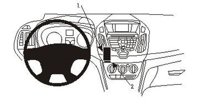 Ford Transit Connect/Tourneo Connect 14-15, zentriert