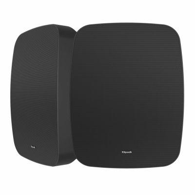 Klipsch RSM-800 leistungsstarker Außenlautsprecher, Schwarz Paar