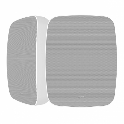 Klipsch RSM-800 leistungsstarker Außenlautsprecher, Weiß Paar