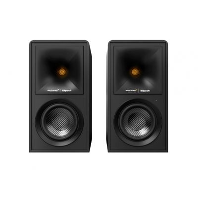 Klipsch The Fives McLaren Edition aktive Lautsprecher mit HDMI, Schwarz