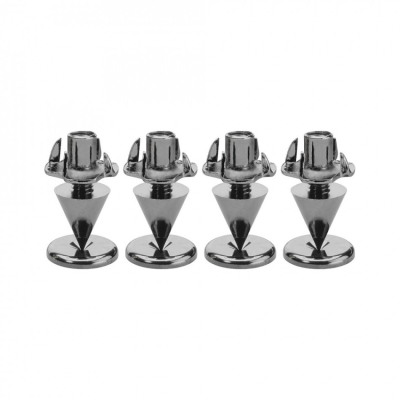 Monacor SPS10-Black Chrome Lautsprecher-Spikes aus Metall, 4er-Pack