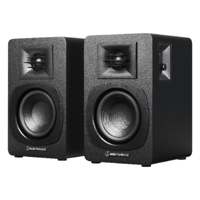 Audio Technica AT-SP3X aktive Stereolautsprecher, schwarzes Paar
