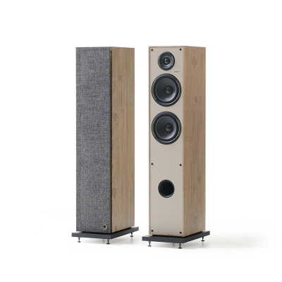 Elipson Horus 11F Standlautsprecher Light Wood/Beige, Paar