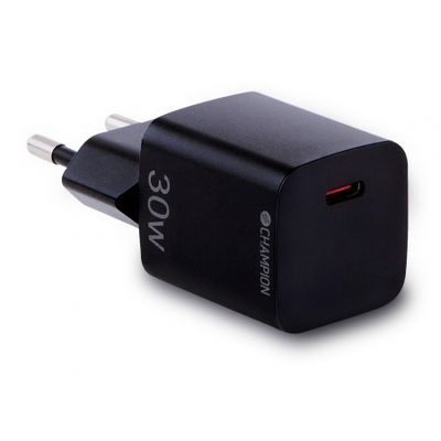 Champion Fast Charge Wandladegerät USB-C PD 30W, schwarz