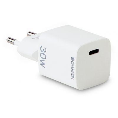 Champion Fast Charge Wandladegerät USB-C PD 30W, weiß