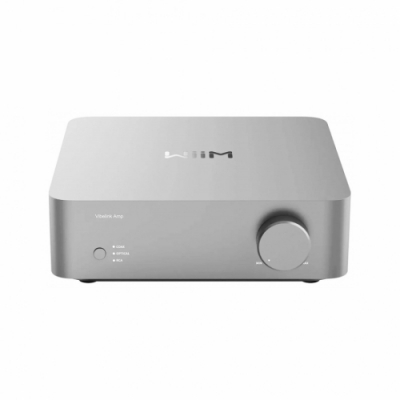 WiiM Vibelink Amp Stereo-Verstärker mit DAC, Silber