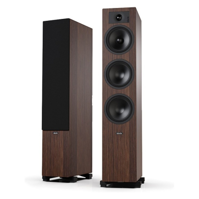 Indiana Line Tesi 6 Standlautsprecher, Paar aus mocha-Holz