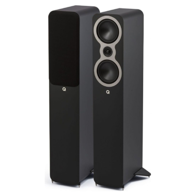 Q Acoustics 3040c Standlautsprecher, mattschwarzes Paar