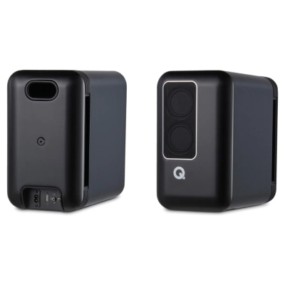Q Acoustics QActive 200 aktive Regallautsprecher, mattschwarz