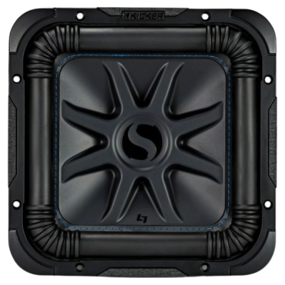 Kicker Solo-Baric L7S102, quadratischer 10-Zoll-Subwoofer, 2x2 Ohm