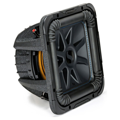 Kicker Solo-Baric L7S122, quadratischer 12-Zoll-Subwoofer, 2x2 Ohm