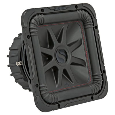Kicker Solo-Baric L7R102, quadratischer 10-Zoll-Subwoofer, 2x2 Ohm