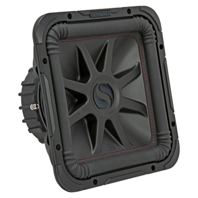 Kicker Solo-Baric L7R122, quadratischer 12-Zoll-Subwoofer, 2 x 2 Ohm