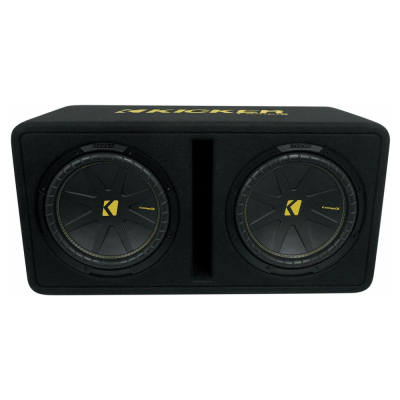 Kicker CompC DCWC122, Bassreflex-Subwoofergehäuse 2x12 Zoll, 2 Ohm