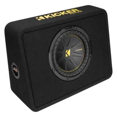 Kicker CompC TCWC104, Bassreflex-Subwoofergehäuse 1x10 Zoll, 4 Ohm