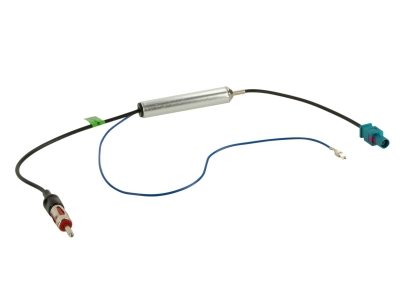 Antennenadapter Fakra(m) auf DIN(m), 12V Phantom