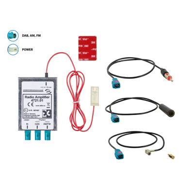 Antennensplitter AM/FM DAB+, DIN(w)>DIN(m)