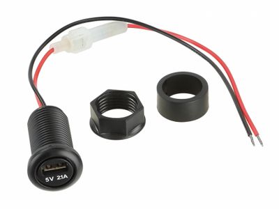 USB 12V > 5V / 2.1A USB-Ladebuchse
