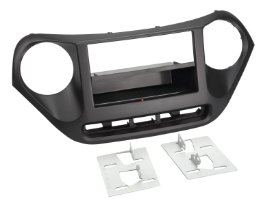 Facia-Platte 2-DIN Hyundai i10, schwarz