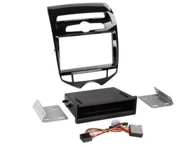 2-DIN Montagerahmen Hyundai IX20, Klavierlack schwarz