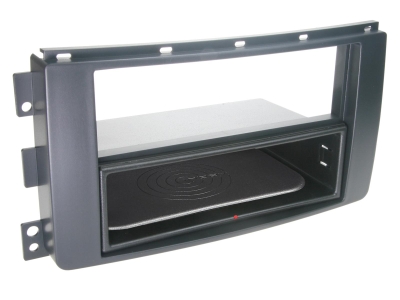 INBAY Montagerahmen 2-DIN Smart ForTwo/ForFour, schwarz