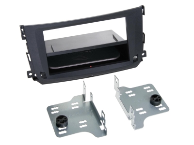 1-DIN Montagerahmen Smart ForTwo, schwarz