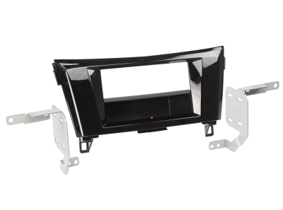 Montagerahmen 2-DIN Nissan Qashqai/X-Trail, Piano Black