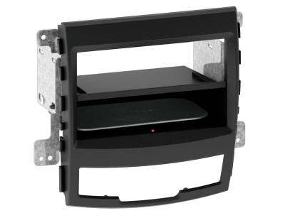Einbaurahmen 2-DIN INBAY Ssangyong Korando, schwarz