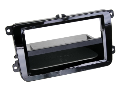 ACV Einbaurahmen 2-DIN Seat/Skoda/VW, Piano Black