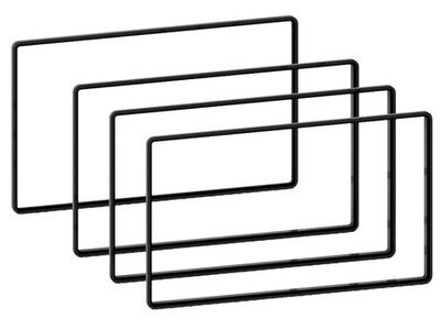 Distanzrahmen 2-DIN 2,5 mm/3 mm