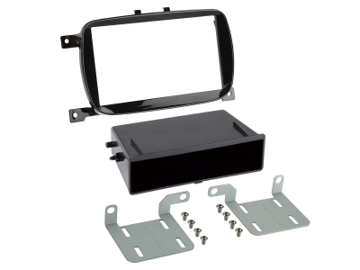 Einbaurahmen 2-DIN mit Ablagefach Fiat 500
