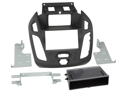 Montagerahmen 2-DIN mit Ablagefach Ford Connect schwarz