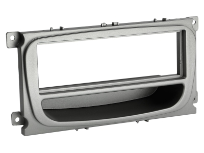 Montagerahmen 1-DIN mit Ablagefach Ford, silber