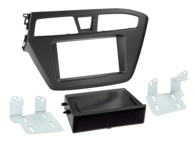 Montagerahmen 2-DIN Hyundai i20, mit Ablagefach