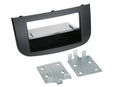Einbaurahmen 2-DIN mit Ablagefach, Mitsubishi Colt 2008-2012, schwarz