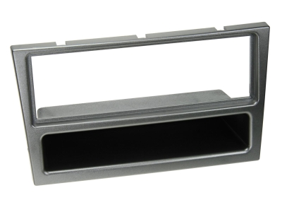 Einbaurahmen 1-DIN mit Ablagefach Opel Corsa C, Aluminium