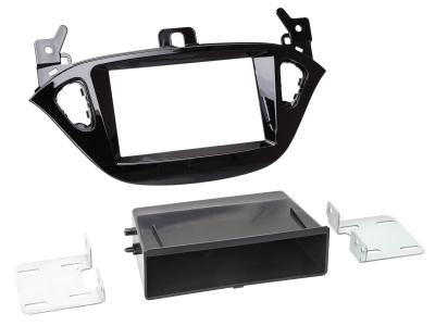 Einbaurahmen 2-DIN mit Ablagefach Opel Adam/Corsa E