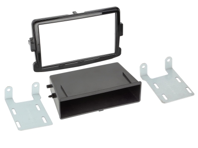 Einbaurahmen 2-DIN mit Ablagefach Dacia/Fiat/Nissan/Opel/Renault