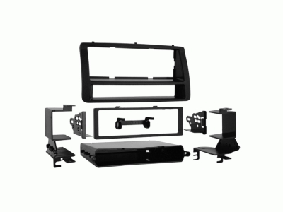 Einbaurahmen 1-DIN mit Ablagefach Toyota Corolla 2002-2007, schwarz