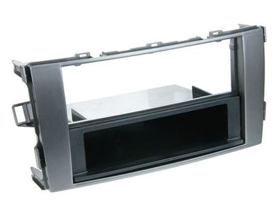 Einbaurahmen 1-DIN + Ablagefach Toyota Auris 2007- Grau