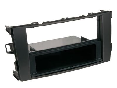 Einbaurahmen 1-DIN + Ablagefach Toyota Auris 2007- Schwarz