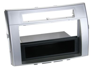 Einbaurahmen 1-DIN Toyota Corolla Verso -2009 silber
