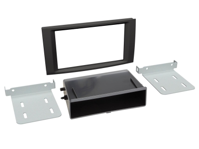 Einbaurahmen 2-DIN mit Ablagefach VW T5/Touareg