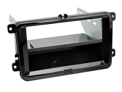 Einbaurahmen 2-DIN Seat/Skoda/VW, Piano Black