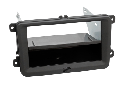Montagerahmen 2-DIN mit Ablagefach Seat/Skoda/VW