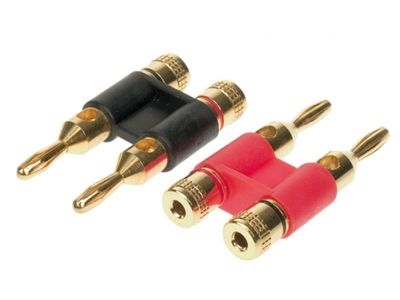 Bananenstecker 1 rot/1 schwarz 4-6 mm²
