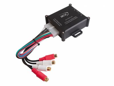 4-Kanal High-Level-zu-Cinch-Adapter mit Remote