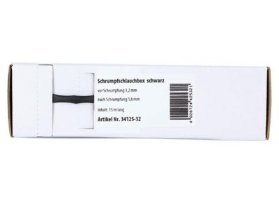 Schwarzer Schrumpfschlauch 3.2 mm² - 1.6 mm², Meterware