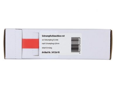 Roter Schrumpfschlauch 9.5 mm - 4.8 mm, Meterware